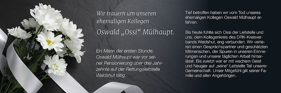 Traueranzeige für Oswald Mülhaupt